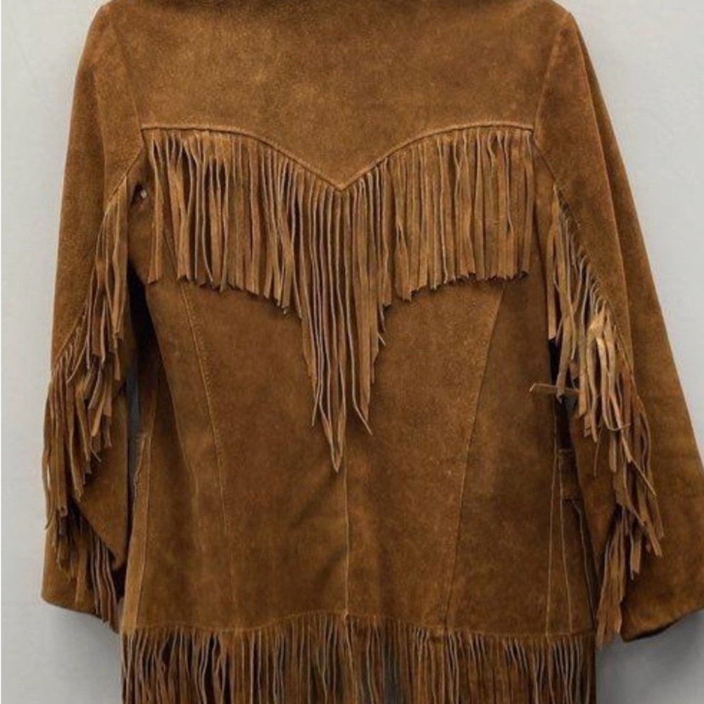 VINTAGE 70’s Fringe J. SCULLY Suede Jacket sz 40 - Picture 10 of 16